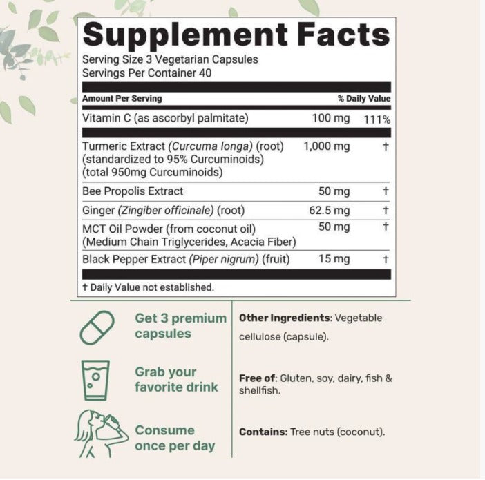 Altuvia Anti-Inflammatory Turmeric Capsules 1000mg