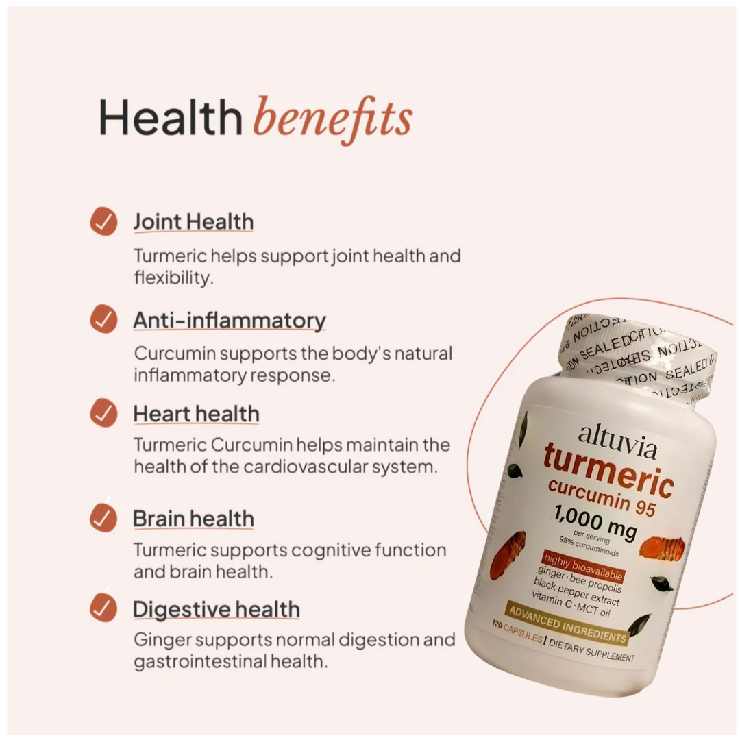 Altuvia Anti-Inflammatory Turmeric Capsules 1000mg